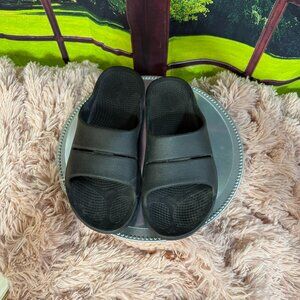 OOFOS - Men's OOahh Recovery Slide Sandal Size 12 - Black